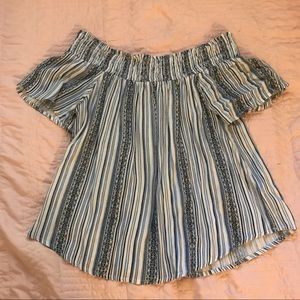 Socialite off the shoulder top